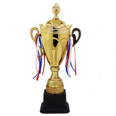TROPHY METAL CUP 53CM GLD/SILVR 2TNE