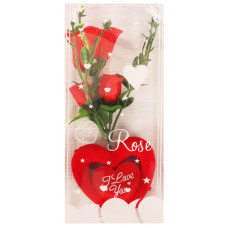 VLT ROSES W/STEM +HEART W/ILOVEYOU