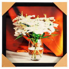 PICTURE FRAME 32.5*32.5 W/GOLD EDGE