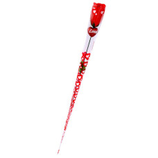 VLT ROSE ON STEM W/GLITTER HEART