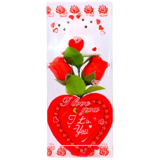 VLT ROSES W/ I LOVE YOU HEART+TEDDY