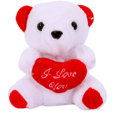 PLUSH TEDDY W/HEART I LOVE U