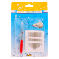 HABBY SEWING KIT W/NEEDLES 3PC