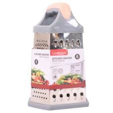 KITCHEN GRATER 6 SIDED S/S 22CM