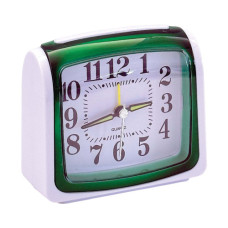 CLK ALARM 9X9.5CM SQ 2TONE MINI