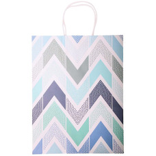 GIFT BAG 25.5X32CM ABSTRACT SHAPES DESGN