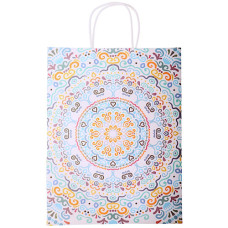 GIFT BAG 25.5X32CM ABSTRCT FLOWER DESIGN