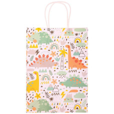 GIFT BAG 25.5X18.5CM DINOSAUR DESIGN