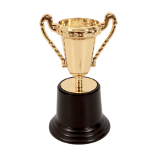 TROPHY PL CUP 12.5CM GOLD W/DESIGN