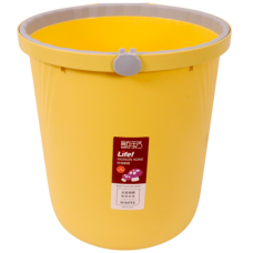 PL BIN RND 27X25CM ASST COL W/LINES