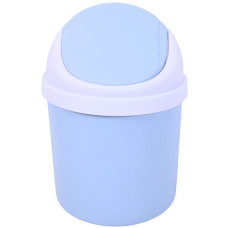 PL BIN RND W/FLIP TOP 2TONE MINI