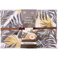 PLACEMAT 6s FLOWER DESIGN ASSRTD