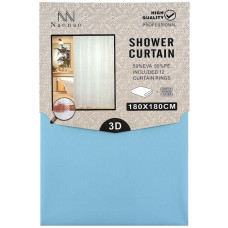 SHOWER CURTAIN 180*180 PLAIN W/DESIGN