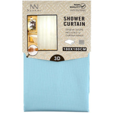 SHOWER CURTAIN 180*180 PLAIN W/RINGS