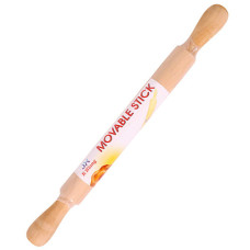 WOODEN ROLLING PIN 40CM