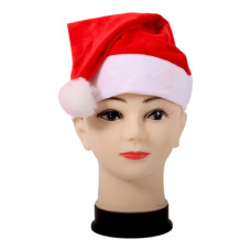 XM SANTA HAT WITH POM POM
