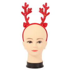 XM ALICE BAND REINDEER GLITTER W/BELLS