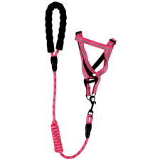 PET DOG LEASH W/HARNESS AND FOAM HANDLE