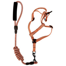 PET DOG LEASH W/HARNESS ROPE /FOAM HANDL