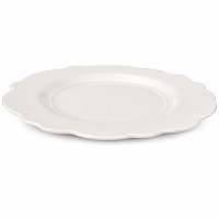 CER PLATE 28CM PLAINE WHITE CURVE EDGE CER PLATE 28CM PLAINE WHITE CURVE EDGE