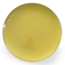 CER PLATE 27CM RND GREY/BLK/GREEN