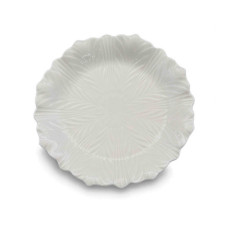 CER PLATTER 20CM CREAM W/DESIGN