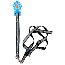 PET DOG LEASH W/HARNESS ADJUSTABLE