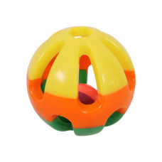 PET TOY DOG RATTLE BALL ASSRTED COLOURS