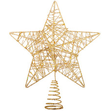 XM DECO GOLD GLITTER STAR MEDIUM