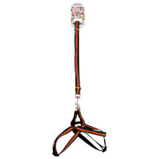 PET DOG LEASH W/HARNESS ASSRTD COLORS