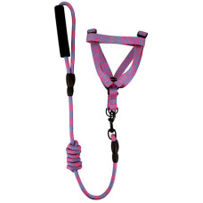 PET DOG LEASH ROPE W/HARNESS ADJUSTABLE