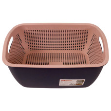 PL BASKET 2PC W/STRAINER ASSORTED COL