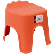 PL STOOL 27X22CM PLAIN W/SHELL DESIGN