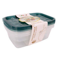 PL CONT 3s RECT 6DIV W/LID DUOAO