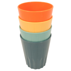 PL TUMBLERS 4PC IN NET ASSORTED COLOURS
