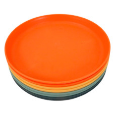 PL SAUCER 8PC IN NET ASSORTED COLOURS