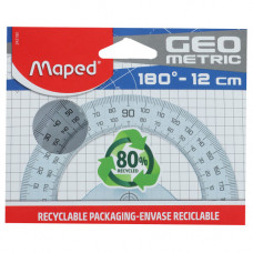 BTS PROTRACTOR GEO 12CM 180DEG MAPED