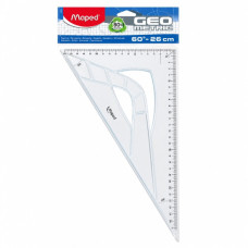 BTS SET SQUARE 45DEG 26CM MAPED