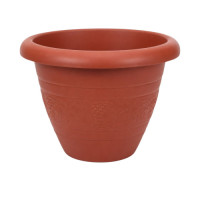 PL FLOWER POT 30X32CM XL RND W/DESIGN