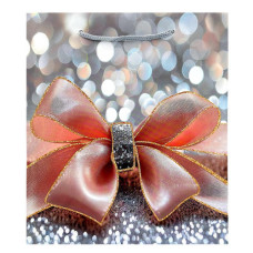 GIFT BAG 21.5X18CM ASST BOW DESIGNS