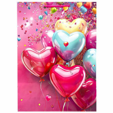 GIFT BAG 44X32CM ASST HEART DESIGNS