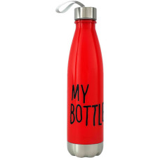 DRINKING BOTTLE 27CM W/STEEL CAP&GRIP