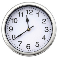 WALL CLOCK GOLD/SILVER EDGING