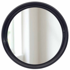 MIRROR RND 45CM BLK/WHITE BORDER