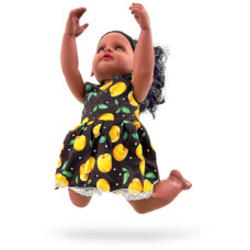 TOY DOLL 50CM ASSORTED DRESS COLOURS