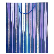 GIFT BAG 26X32CM ASST WAVE LINES