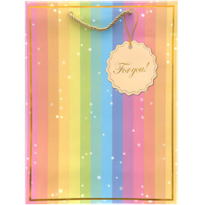 GIFT BAG 30X41.5CM MULTI COL FOR YOU