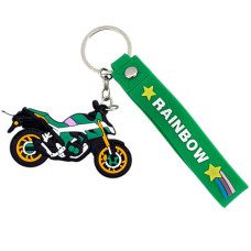 KEYRING 1s MOTORBIKE W/PL STRAP ASST