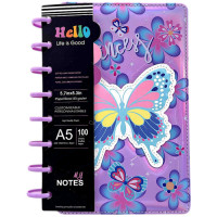 BTS NOTE BOOK A5 100PG ASST BUTTERFLY