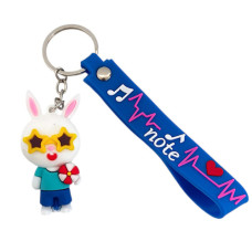 KEYRING 1s BUNNY ASST COLOURS